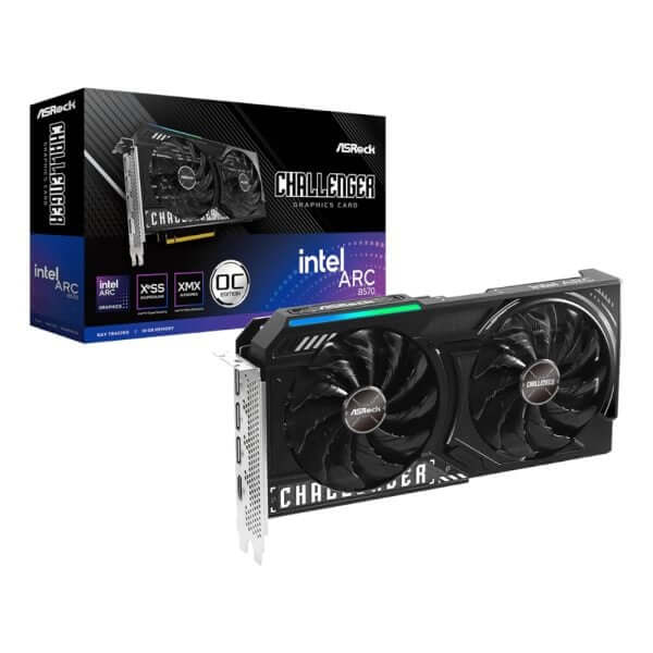 ASRock Intel Arc B570 Challenger OC 10GB GDDR6 160-BIT Graphics Card 1 ASRock Intel Arc B570 Challenger OC 10GB GDDR6 160-BIT Graphics Card