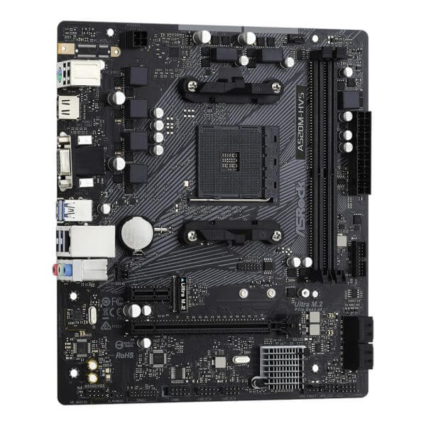 ASRock A520M-HVS AMD AM4 M-ATX Motherboard 2 ASRock A520M-HVS AMD AM4 M-ATX Motherboard - Image 2