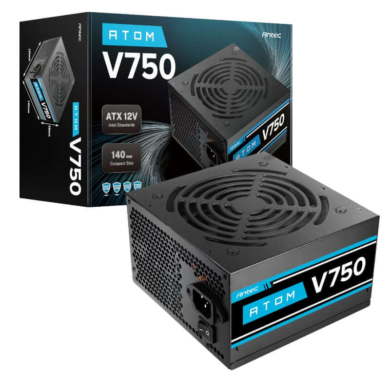 Antec Atom V750 Non-Modular Power Supply 1 Antec Atom V750 Non-Modular Power Supply