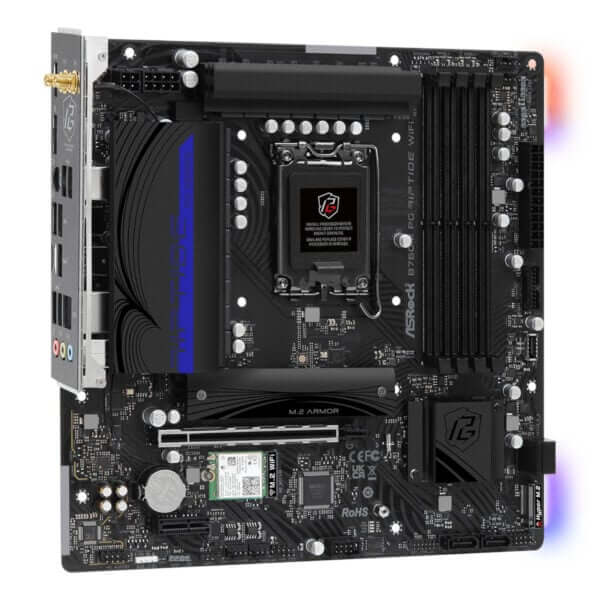 ASRock B760M PG Riptide Wi-Fi Intel LGA1700 Micro-ATX Motherboard 2 ASRock B760M PG Riptide Wi-Fi Intel LGA1700 Micro-ATX Motherboard - Image 2