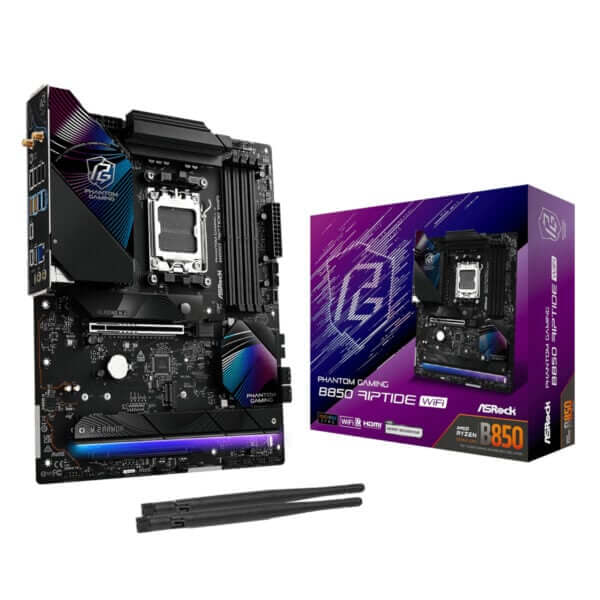 ASROCK B850 RIPTIDE WIFI AM5 ATX 4X DDR5 1 ASROCK B850 RIPTIDE WIFI AM5 ATX 4X DDR5