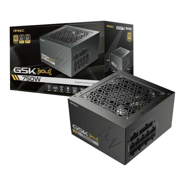 Antec GSK 750W PCIe 5.1 Gen5 80 PLUS Gold Fully Modular Power Supply 1 Antec GSK 750W PCIe 5.1 Gen5 80 PLUS Gold Fully Modular Power Supply