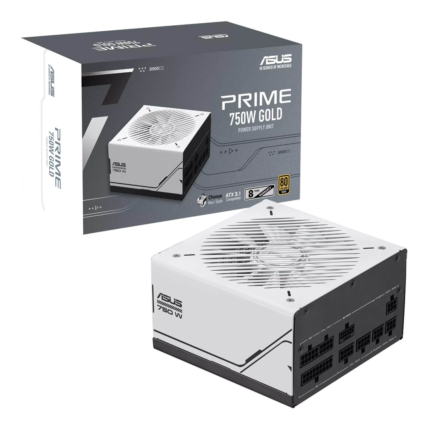 ASUS Prime AP-750G 750W 80+ Gold Fully Modular ATX3.1 Power Supply 1 ASUS Prime AP-750G 750W 80+ Gold Fully Modular ATX3.1 Power Supply