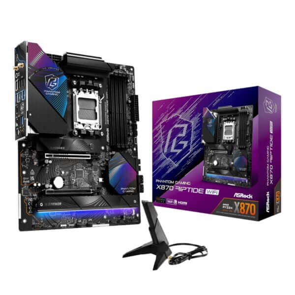ASRock X870 Riptide AM5 Wi-Fi Phantom Gaming Motherboard 1 ASRock X870 Riptide AM5 Wi-Fi Phantom Gaming Motherboard